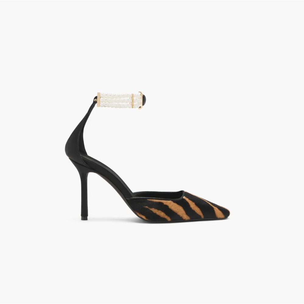 KIANA GHAVIDEL BANU PUMP ZEBRA PONY Heels $1000 NEW Sz 40 10